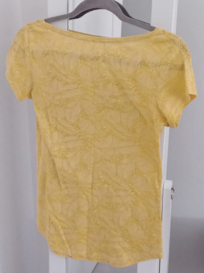 Tee-shirt Camaïeu jaune/vert - photo numéro 3