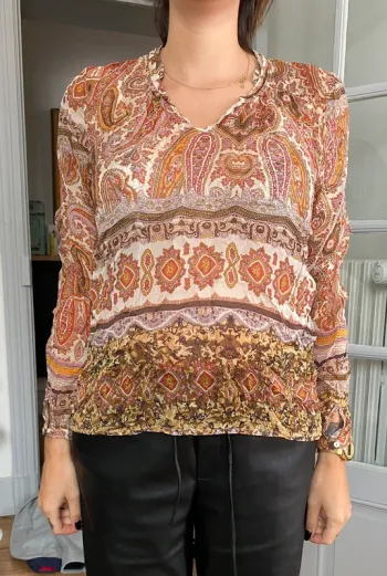 Blouse à motifs