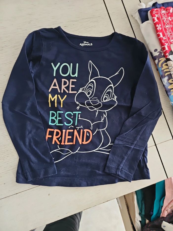 Tee shirt manche longue disney 4/5 ans