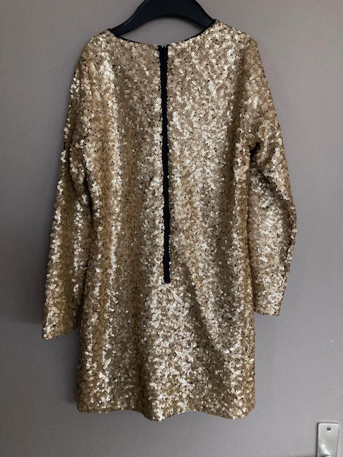 Little Marc Jacobs robe à sequins dorés 10 ans - photo numéro 3