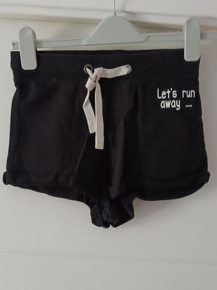 Short noir en coton T XS