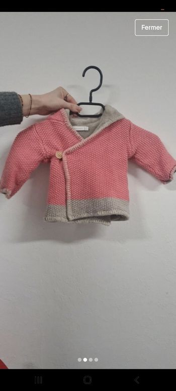 Gilet veste bebe fille