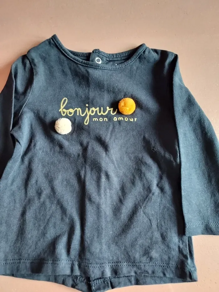 lot 6 tee shirt manches longues 6 mois - photo numéro 8
