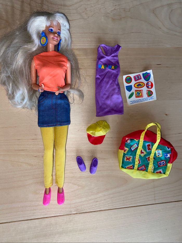 Poupee Barbie Mattel nafnaf 1993 naf naf