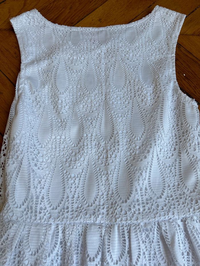 Neuve! Sublime robe blanche éclatant taille 10 ans - photo numéro 6