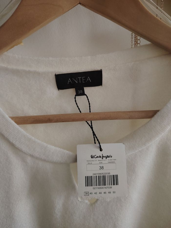 Pull blanc cassé, écru, doux - photo numéro 3