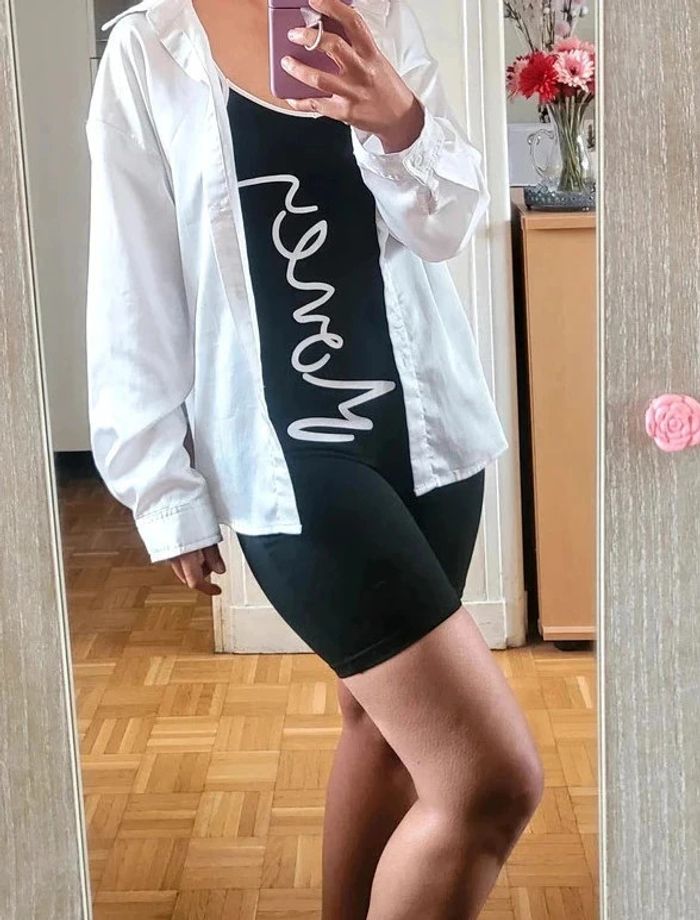 Combinaison combi short Taille S moulante sexy - photo numéro 2