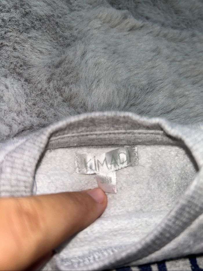 Pull gris - 3 mois - Kimadi - photo numéro 3