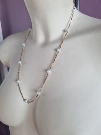 Collier doré perle vintage