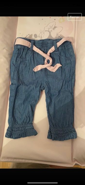 Pantalon effet jeans