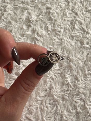 Boucles d’oreilles en acier inoxydable argent motif arbre de vie neuves