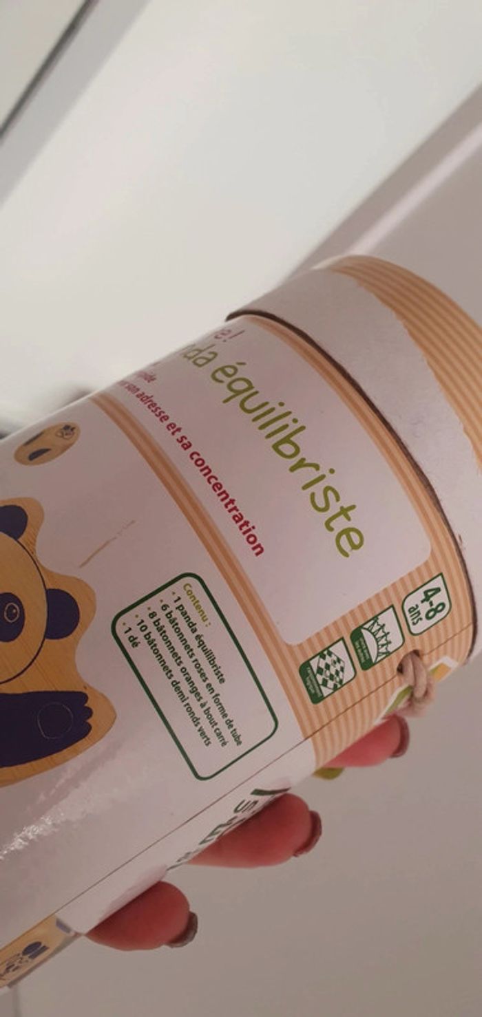 Jeu d adresse  en bois Le panda équilibristre - photo numéro 3