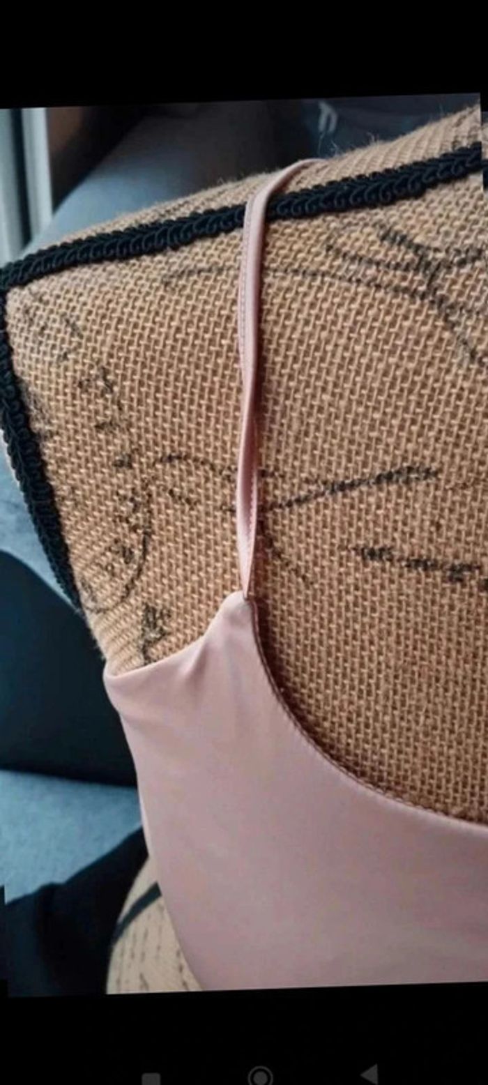 Brassière croisée rose argenté taille M - Style chic et tendance femme fille ados - photo numéro 5