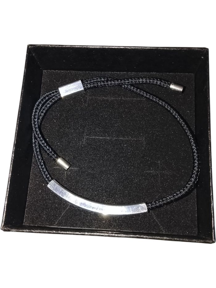 Bracelet argenté message - photo numéro 2