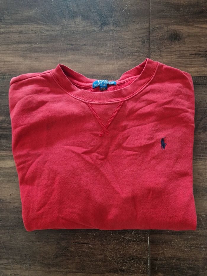 Pull rouge Ralph Lauren taille XL