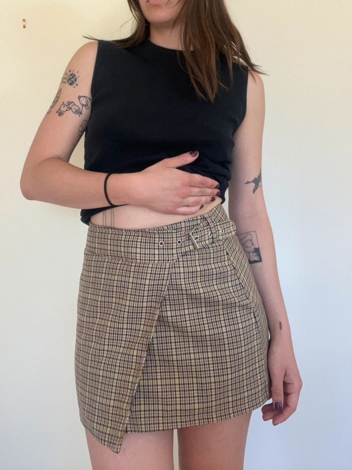 Mini jupe écolière à carreaux - kawai schoolgirl bershka - photo numéro 3