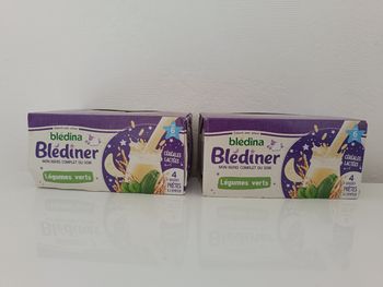 Lot de 2 x 4 Blediner aux légumes verts