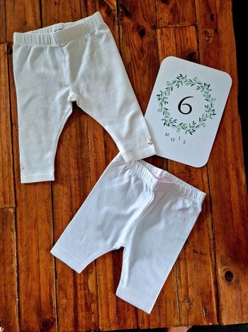 Lot de deux leggings 6 mois