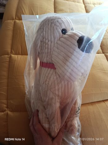 A saisir, jamais utilisée , peluche " dogue " 35cm ! 