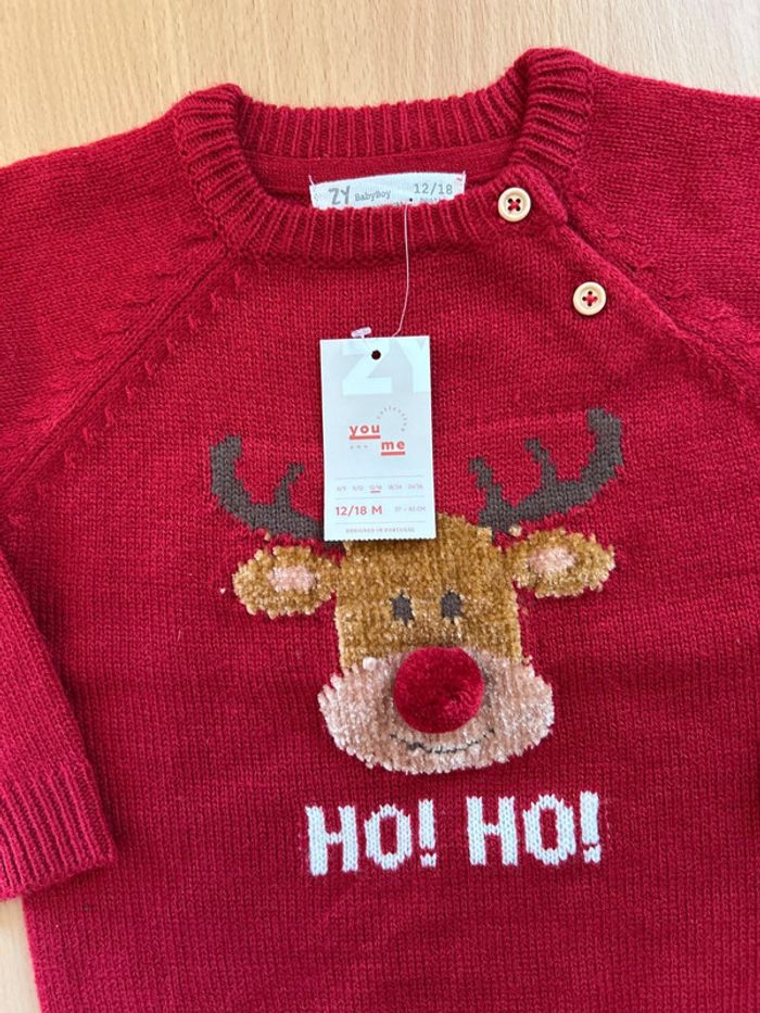 Pull de Noël 12-18 mois ZY - photo numéro 3