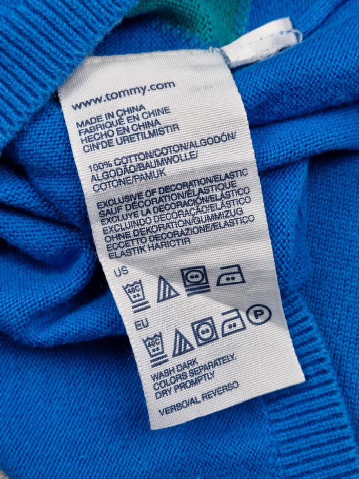 Pull col V à losanges Tommy Hilfiger L Femmes - photo numéro 7