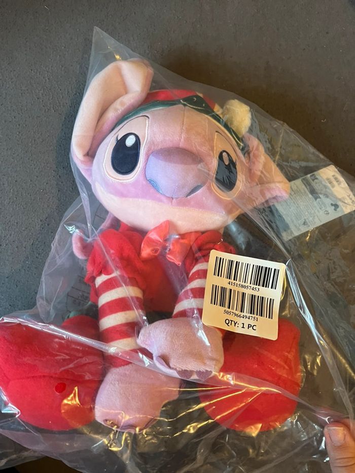 Peluche Angel spéciale fêtes de taille moyenne, Lilo & Stitch