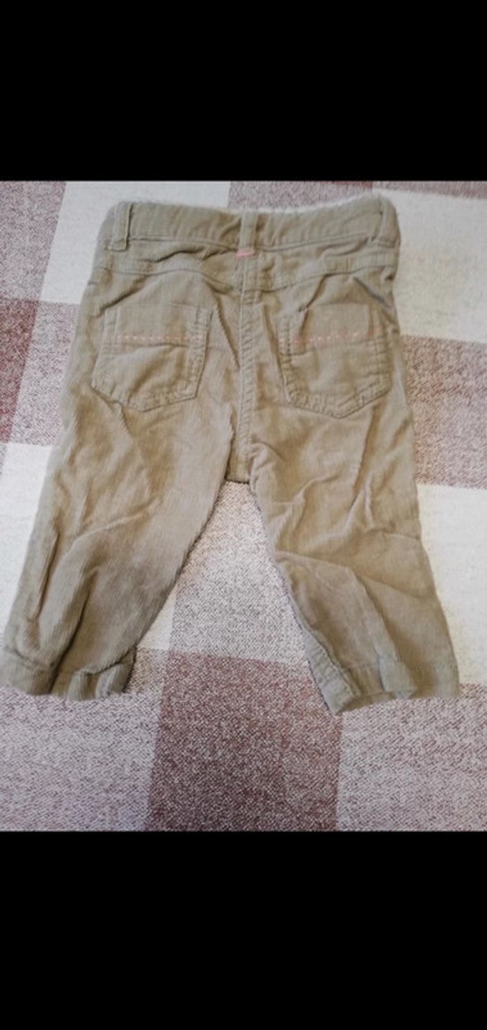 Pantalon épais beige Tex 6 mois - photo numéro 3
