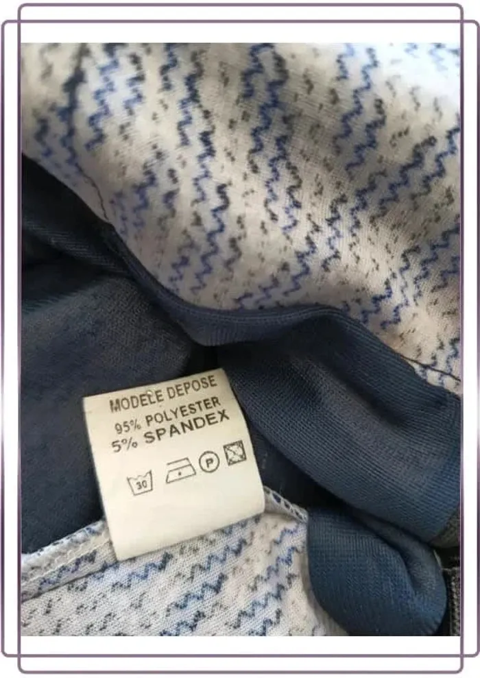 Robe midi Sassia bleu à motifs taille ajusté taille M - photo numéro 13