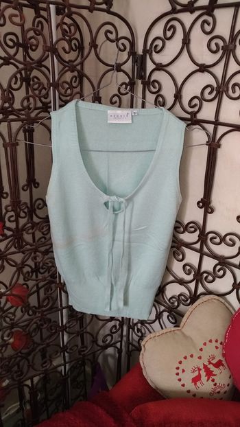 Haut bleu vert Collection Hennes taille S très bon état.