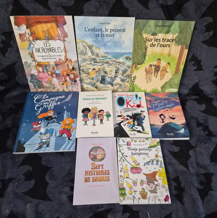 Lot 9 livres école des loisirs animax 7-9 ans