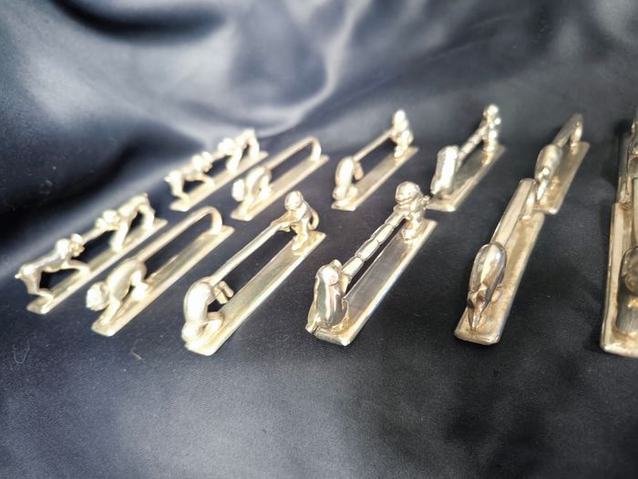 Porte couteaux Art Deco 12 animaux - Orfèvrerie Frionnet François - photo numéro 4