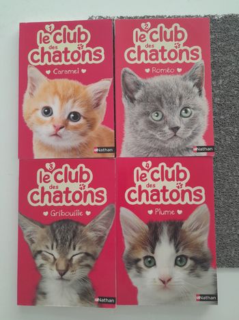 Lot 4 livres le club des chatons