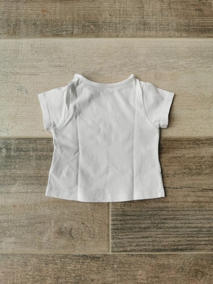 Tee-shirt blanc 3mois fille - photo numéro 4