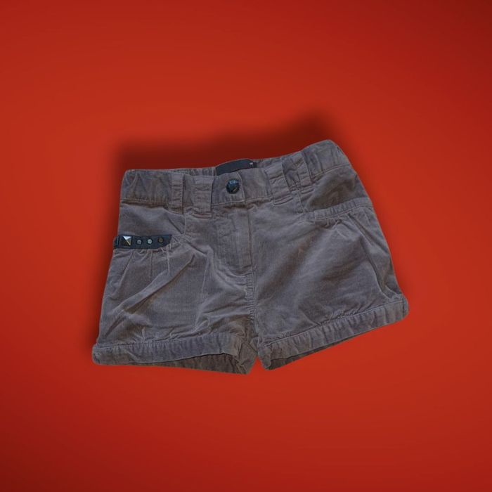 short velours gris fille 4 ans