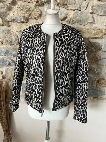 Doudoune réversible léopard et kaki  Ikks S