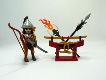 Playmobil Samouraï avec porte-armes et armes