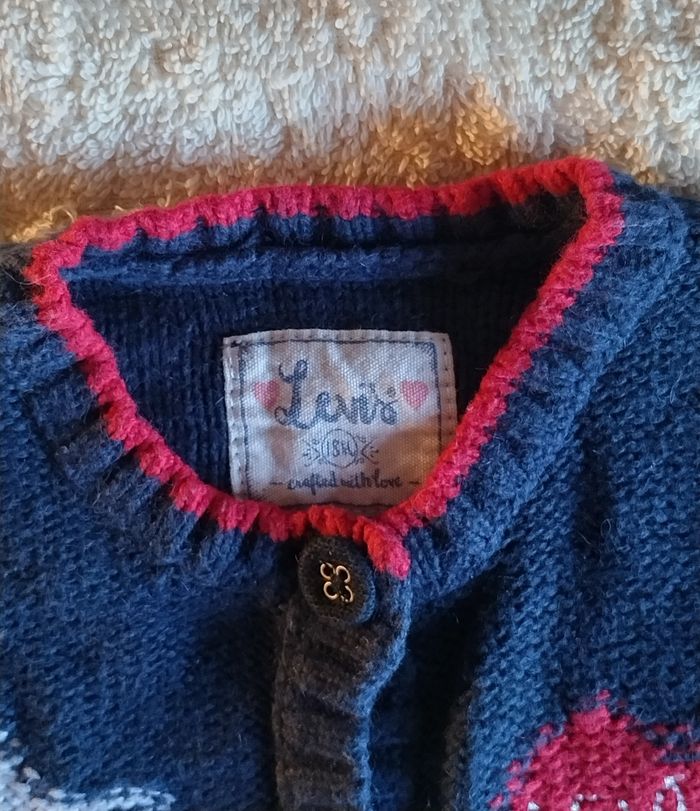 Adorable gilet bleu marine Levi's pour un bébé de 9 à 12 mois - photo numéro 3