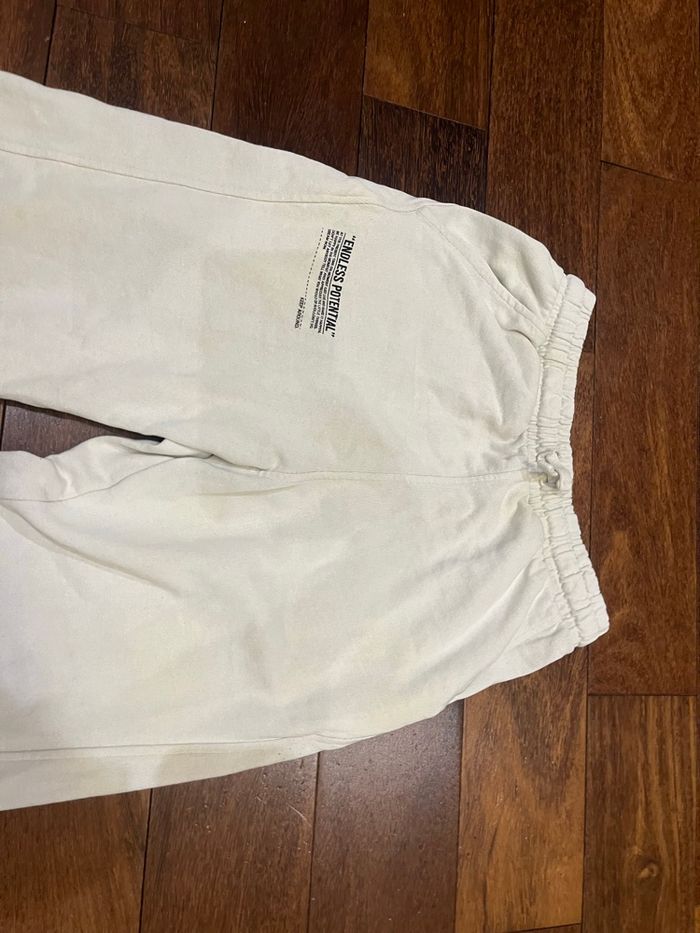 Jogging blanc à taille élastique 12 ans - photo numéro 4