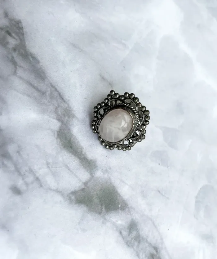 Bague avec pierre quartz réglable - photo numéro 3