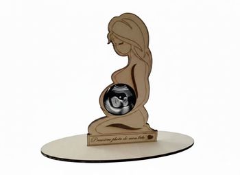 Porte-Échographie Personnalisé – "Première photo de mon bébé"