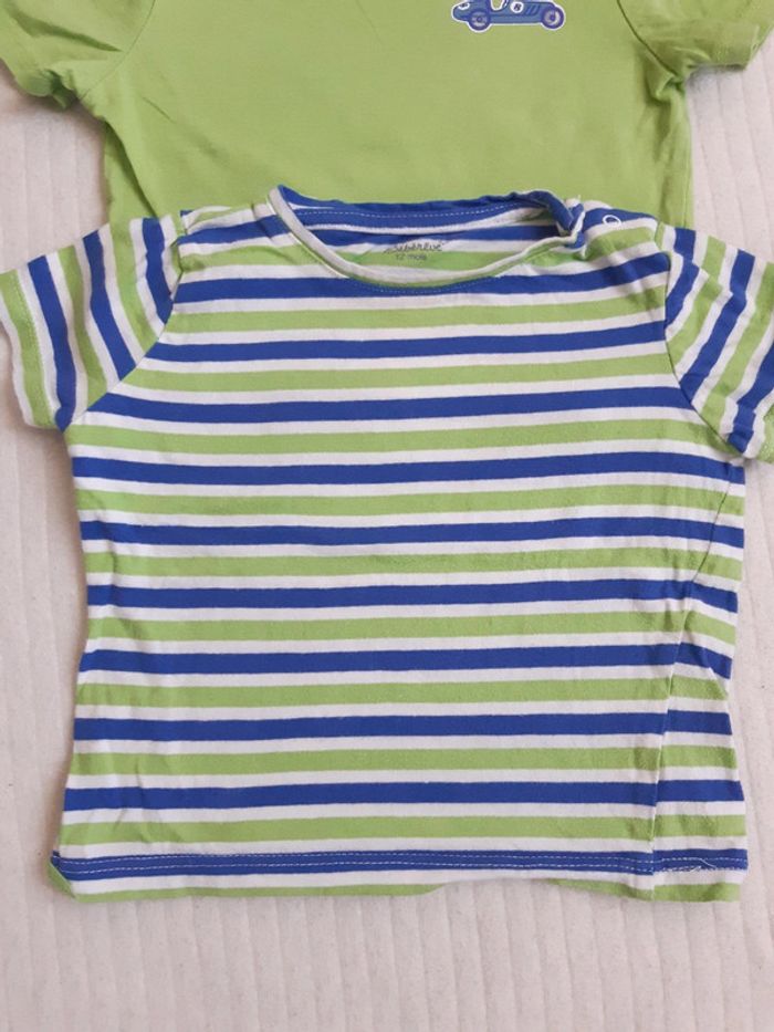 Lot de 2 tee-shirts 12 mois - photo numéro 2