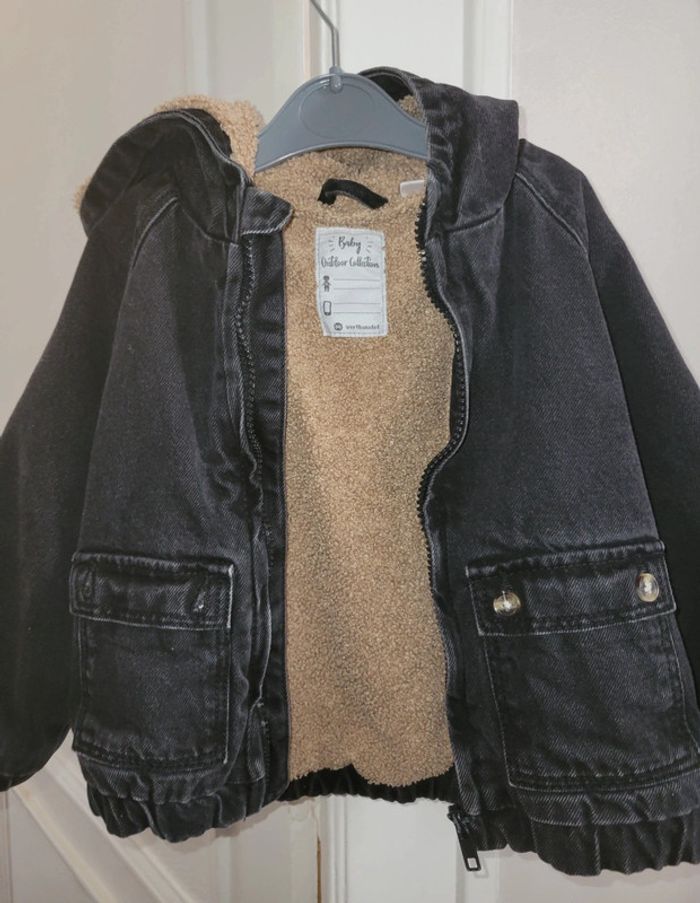Veste en jean noir - photo numéro 3
