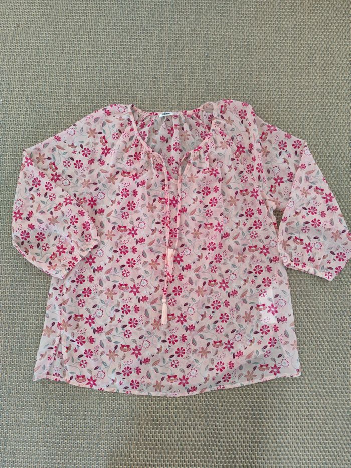 Tunique rose Gémo , taille 38 , très bon état - photo numéro 2