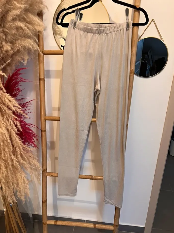 Legging gris perle