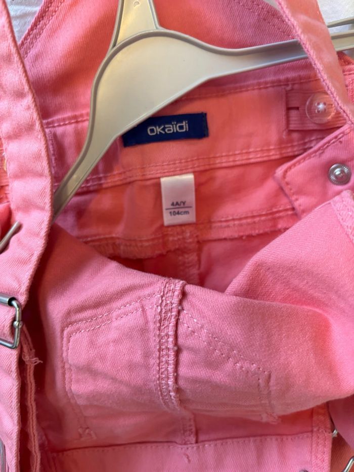 Combishort jeans rose - photo numéro 3