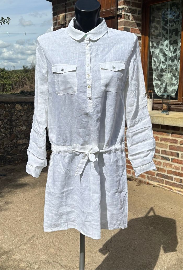 🌹 Robe chemise en lin – La Redoute  Taille 36🌹 - photo numéro 2