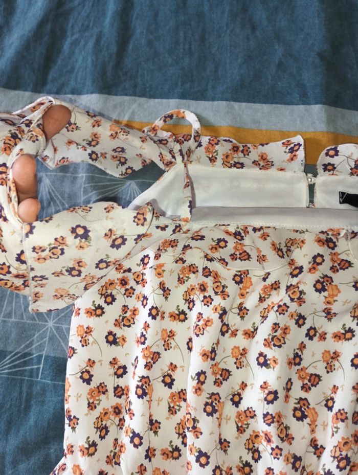 Robe été fleurie femme taille 40 marque Etam - photo numéro 4