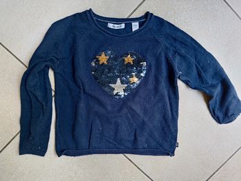 Pull coeur sequins