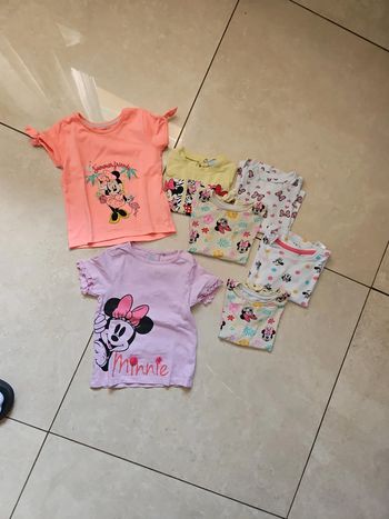 Lot de 7 t shirt manches courtes disney