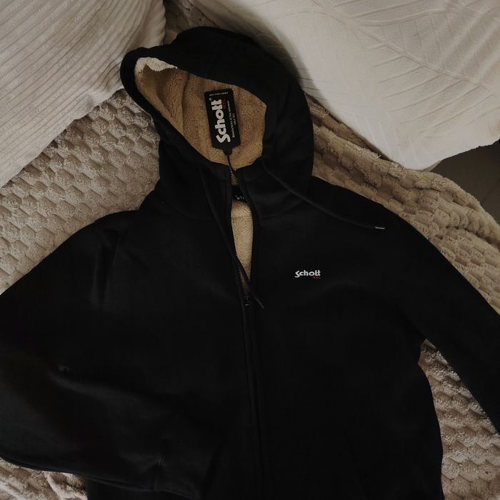 veste sweat zip polaire schott - photo numéro 1